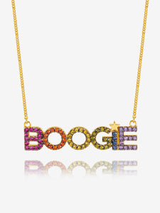 Dawn O'Porter Rainbow Pave Boogie Necklace