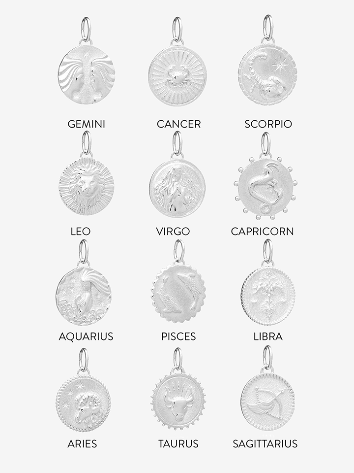 Zodiac Art Coin Charm