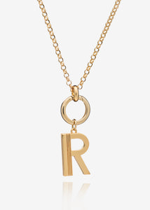 Statement Initial Necklace Short