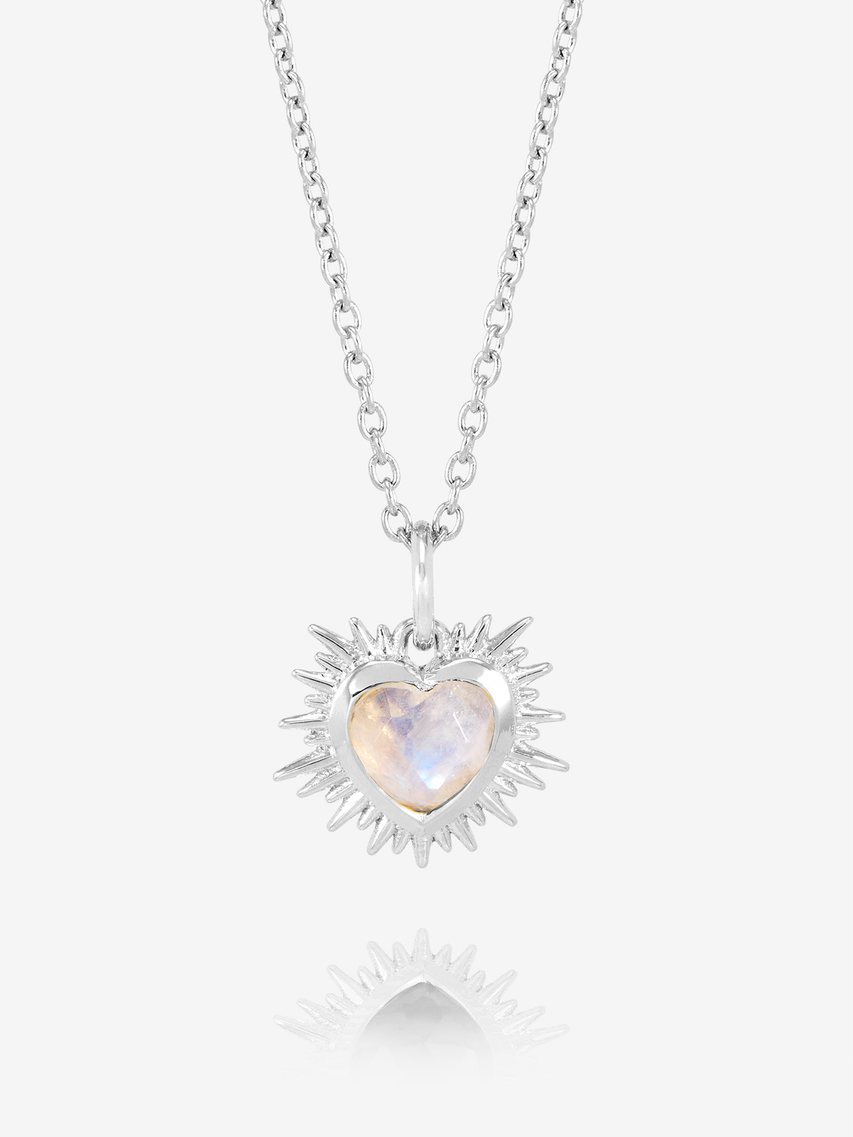 Electric Love June Birthstone Heart Necklace