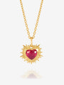 Electric Love July Birthstone Heart Necklace