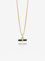 Mini Onyx T-Bar Necklace