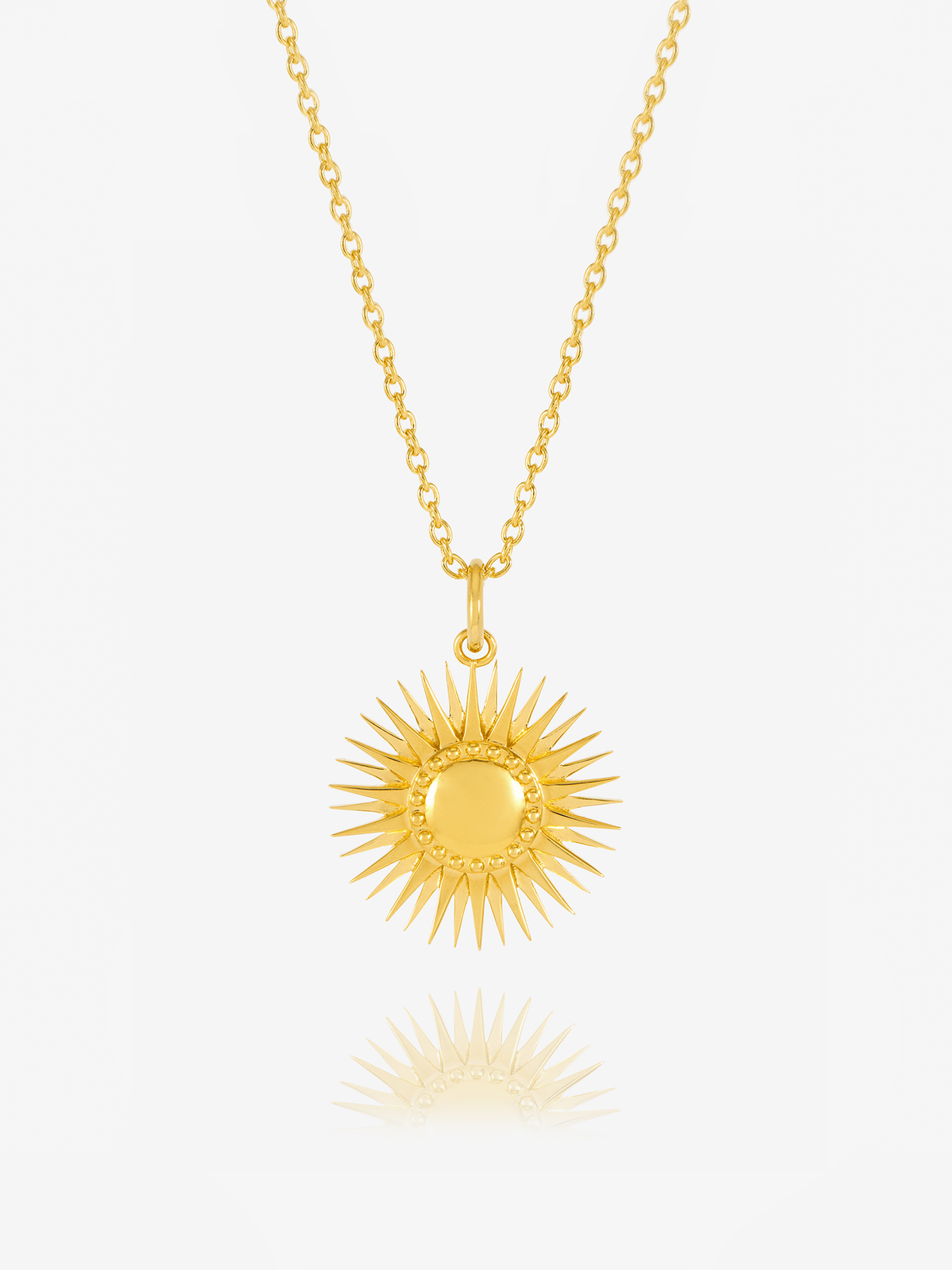 Personalised Art Deco Sun Necklace