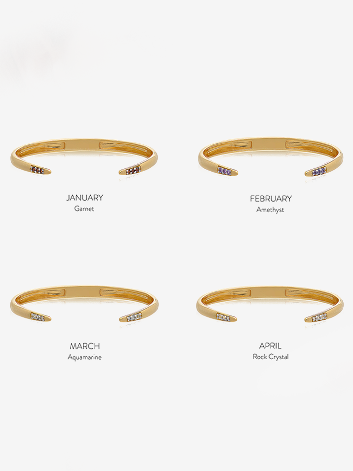 Sample Sale - Personalised Birthstone Bangle