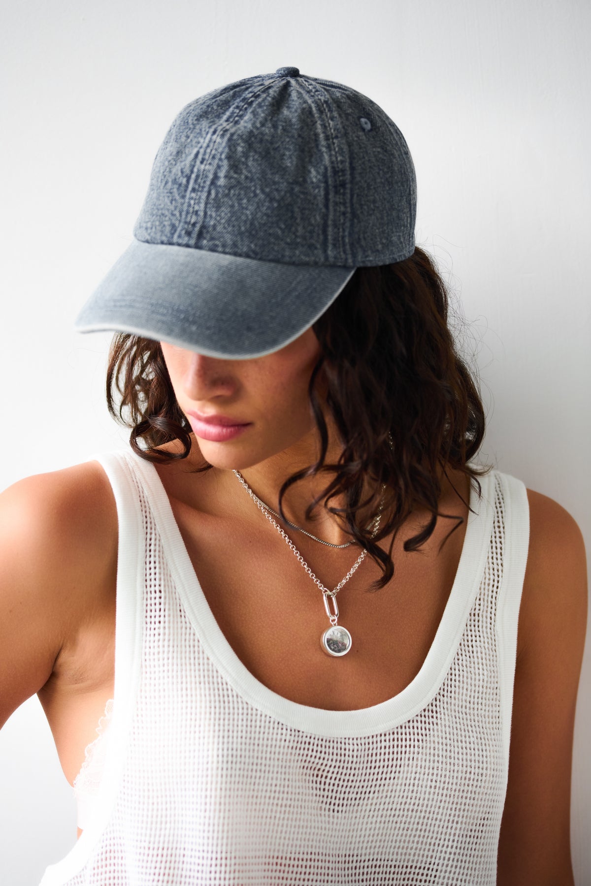Hardware Deco Sun Mixed Birthstone Amulet and Serpentine Chain Layered Set