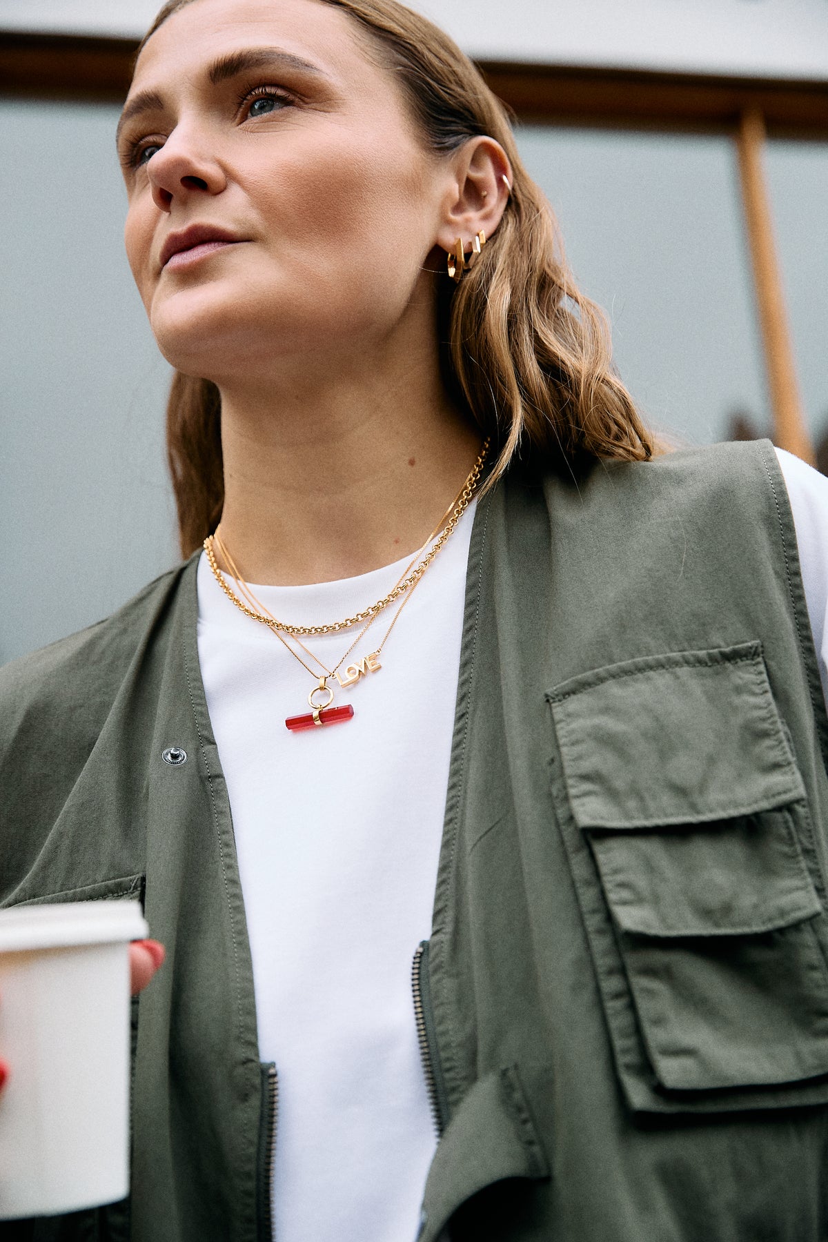 Vitality Carnelian T-Bar Necklace