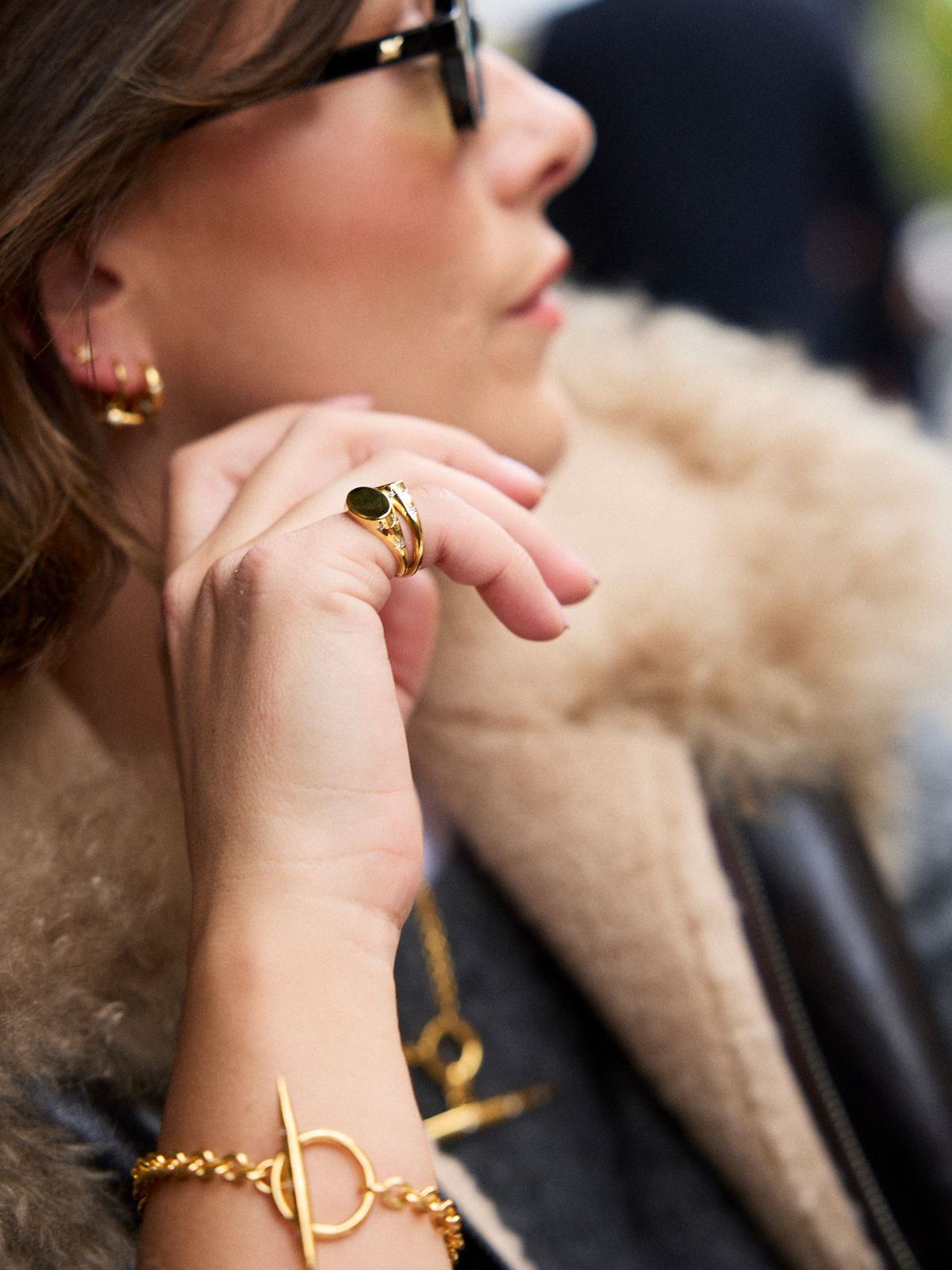 Lucky Star Engravable Pinky Signet Ring