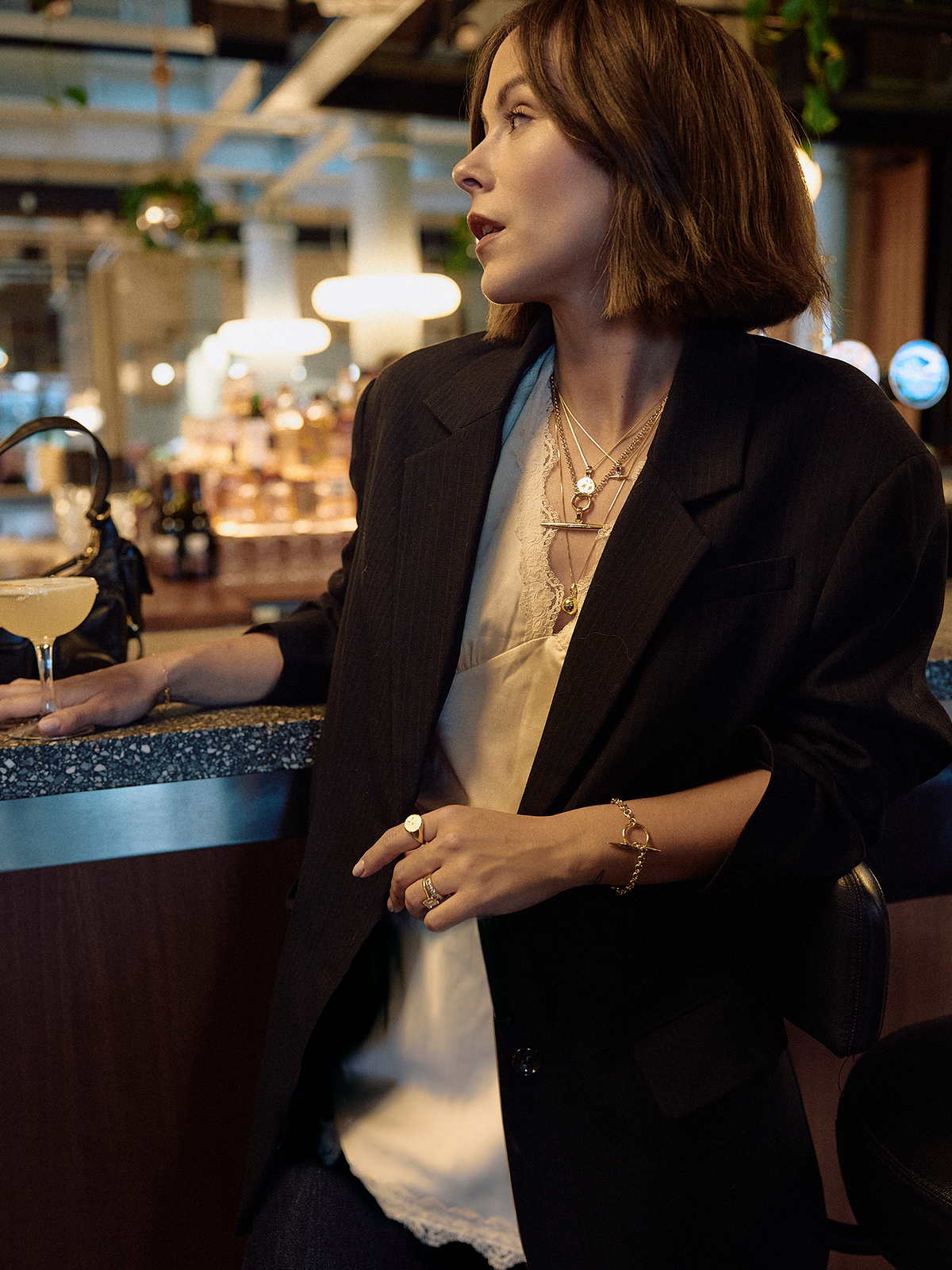 Statement Lucky Star T-Bar Bracelet