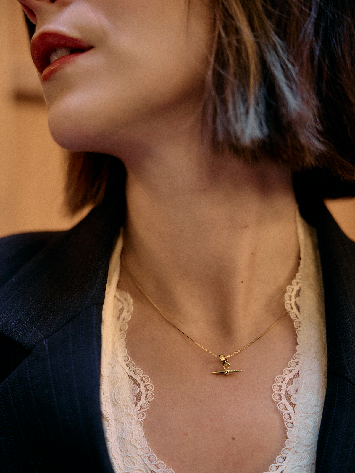 Lucky Star T-Bar Necklace