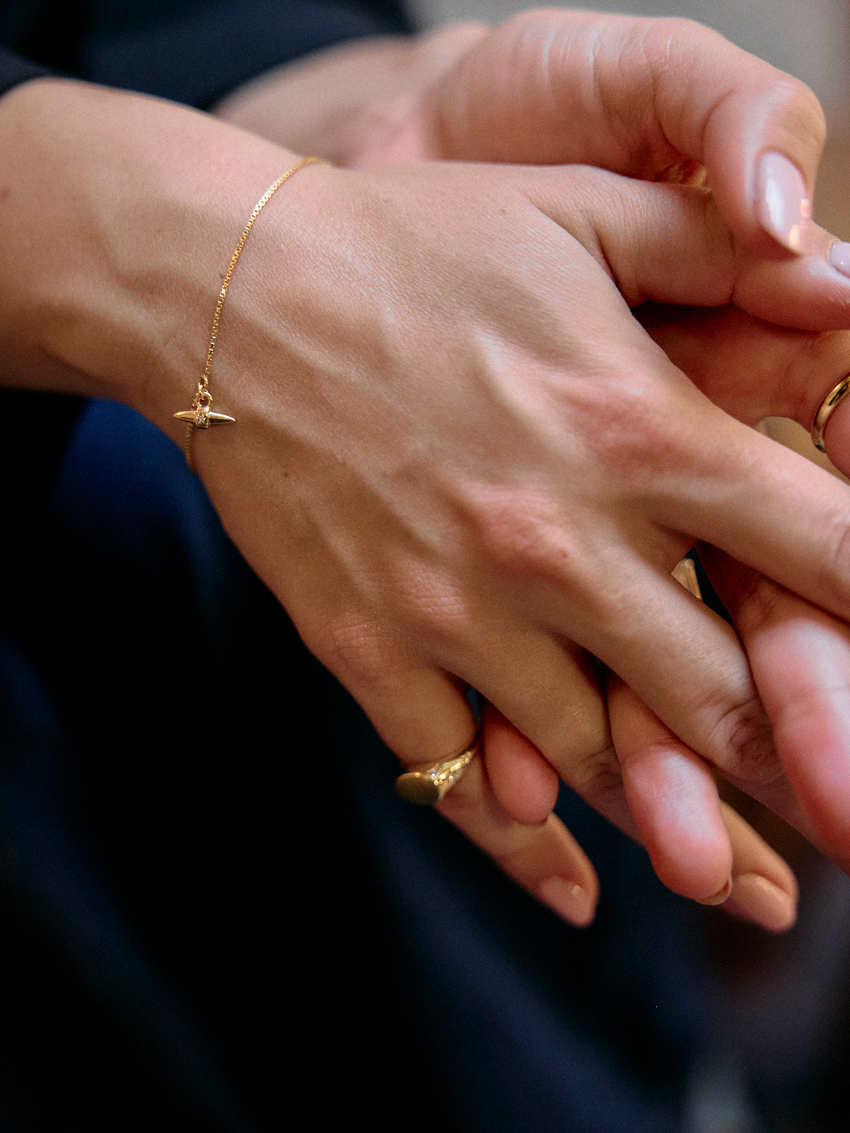 Lucky Star T-Bar Chain Bracelet