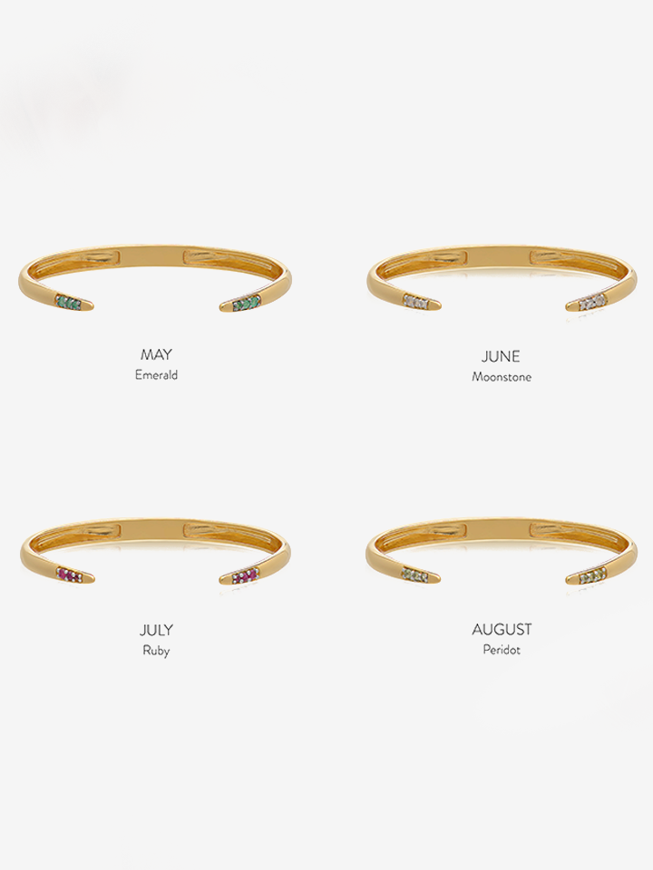 Sample Sale - Personalised Birthstone Bangle