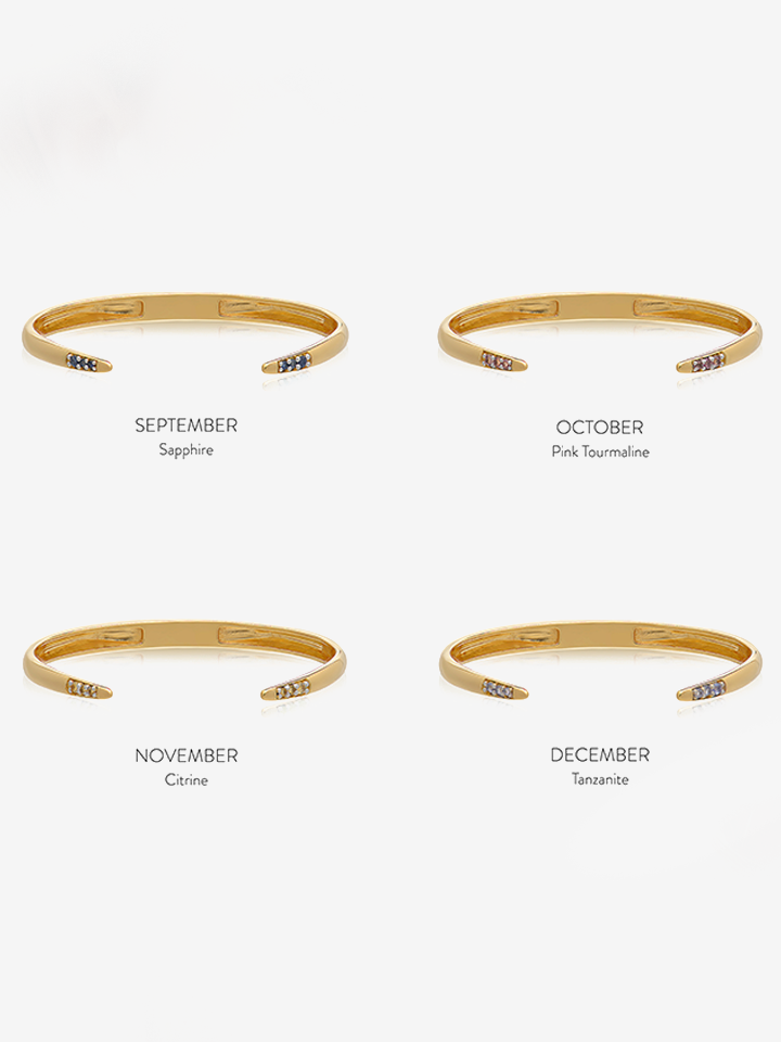 Sample Sale - Personalised Birthstone Bangle