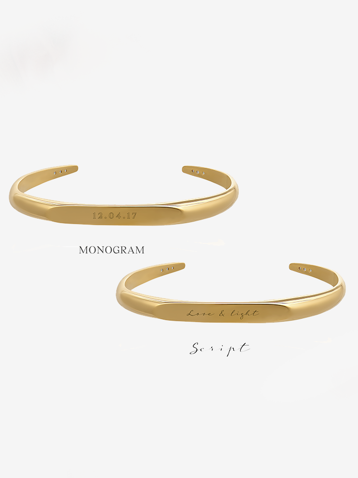 Sample Sale - Personalised Birthstone Bangle