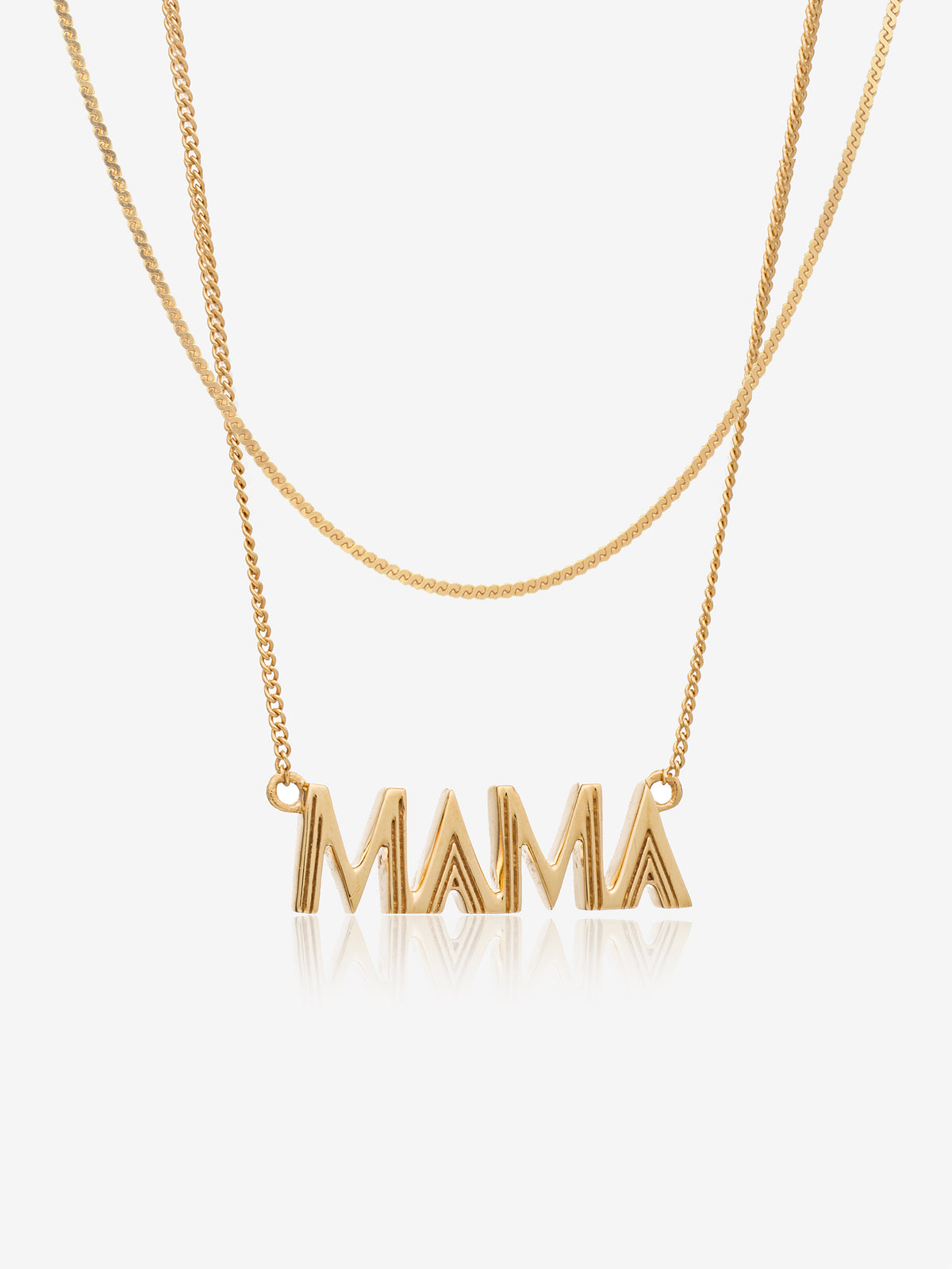 Mama and Serpentine layered Necklace Set