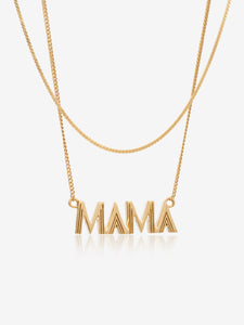 Mama and Serpentine layered Necklace Set