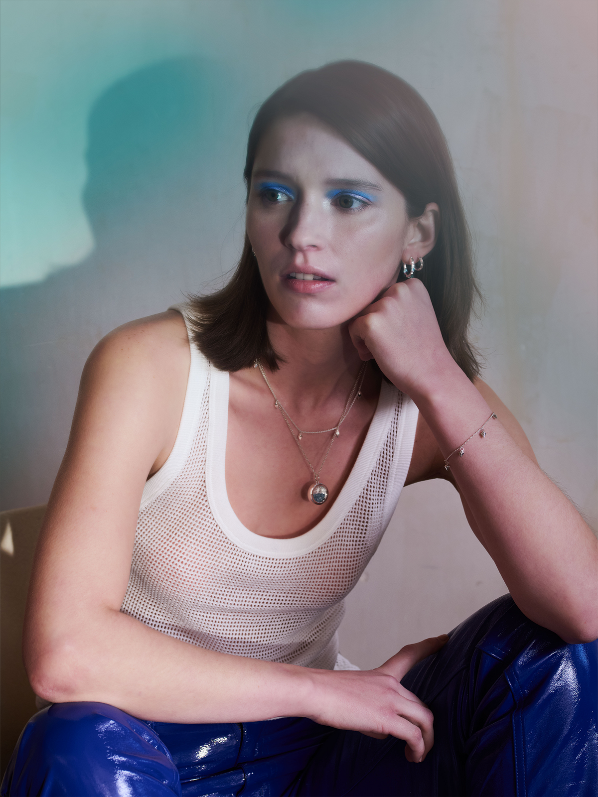 Medium North Star Mixed Birthstone Amulet Necklace