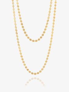 Sunburst Chain Necklace Long