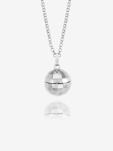 Choose Love Disco Ball Locket Necklace