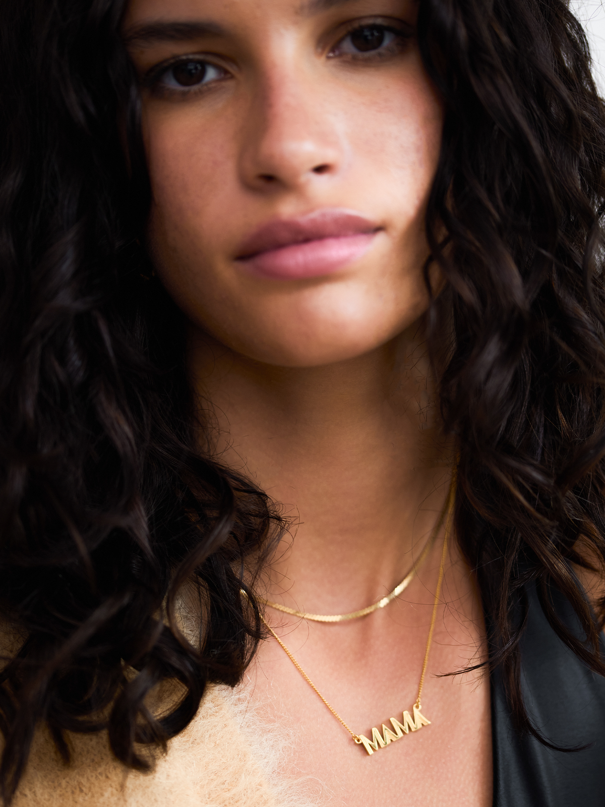 Mama and Serpentine layered Necklace Set