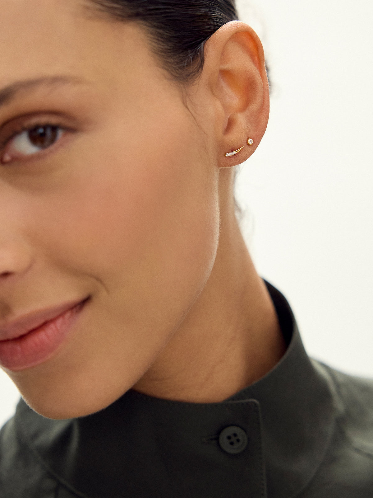 Tapered Comet Stud Earrings