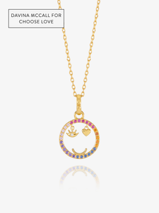 I Love U Happy Face Necklace