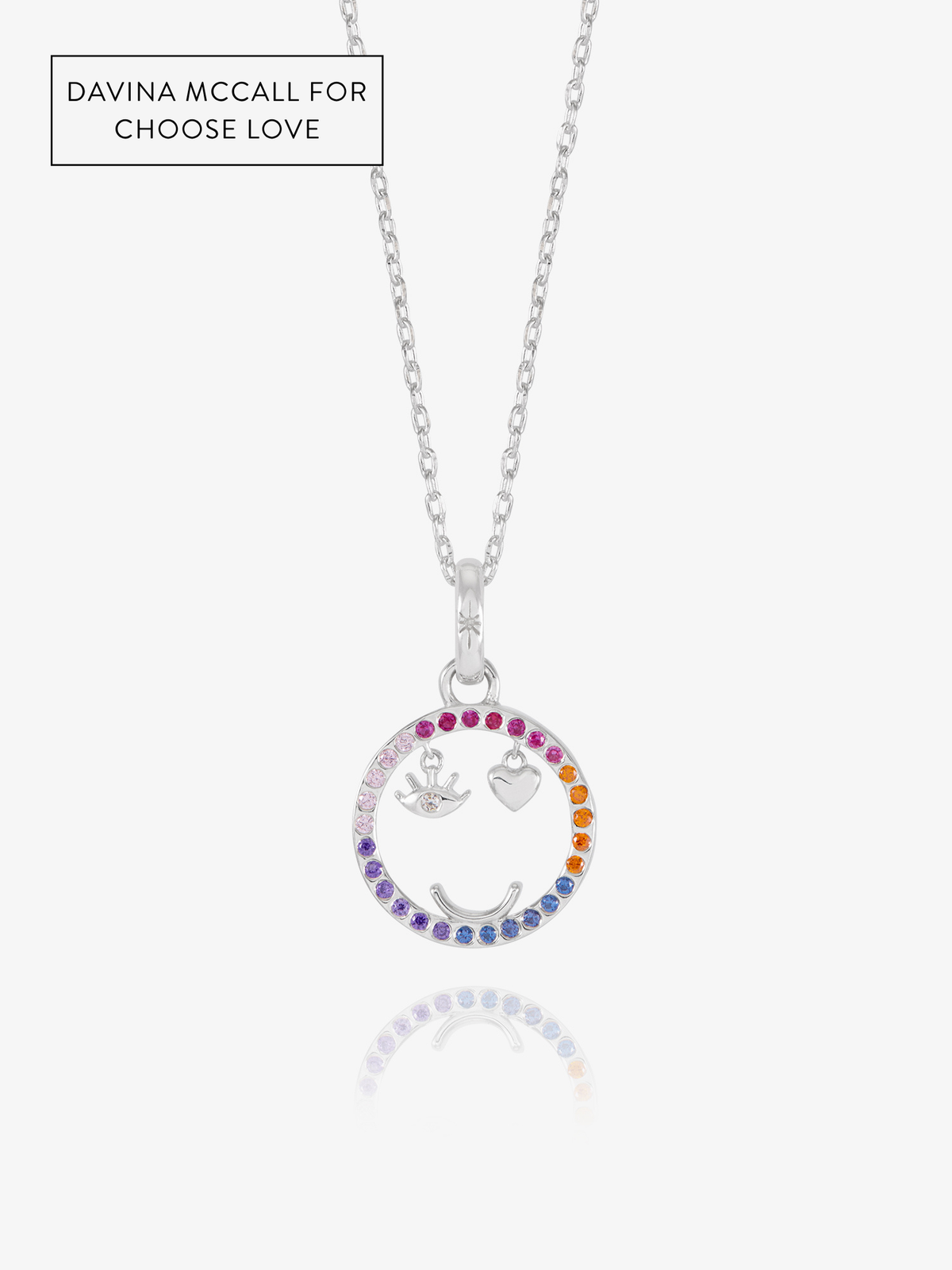 I Love U Happy Face Necklace