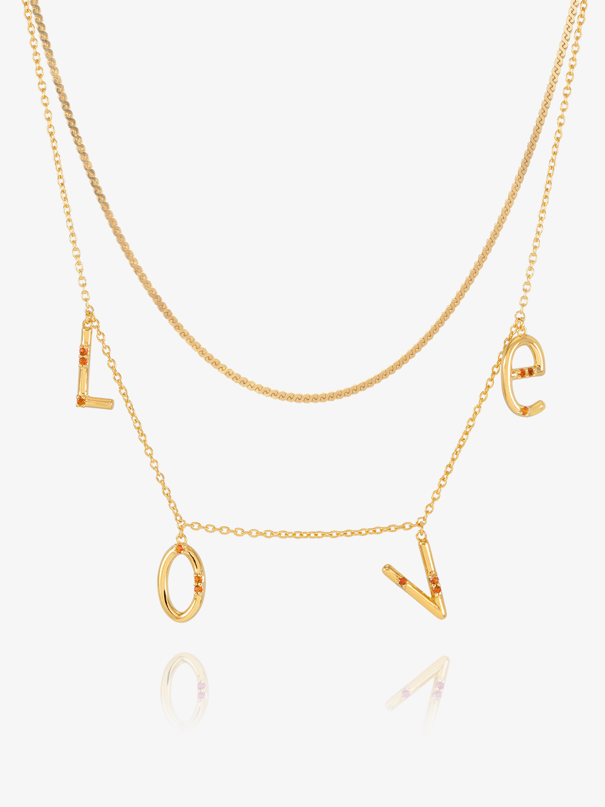 Love & Serpentine Layered Necklace Set