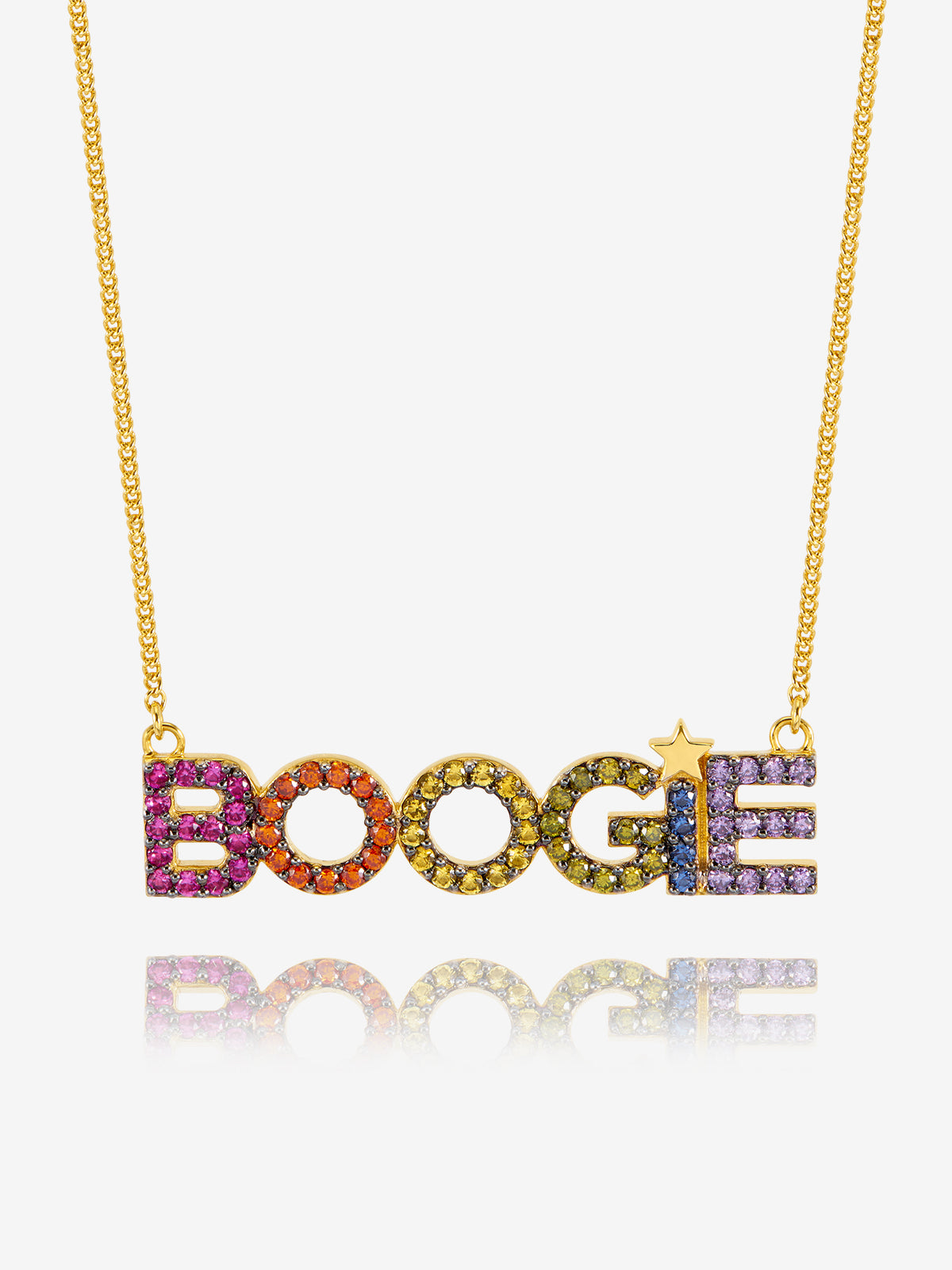 Dawn O&#39;Porter Rainbow Pave Boogie Necklace