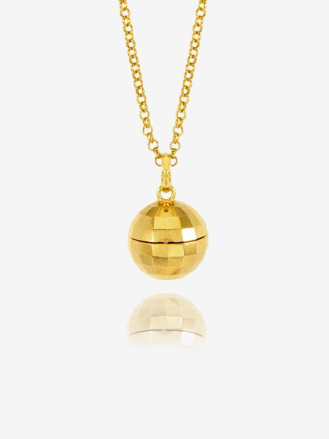 Choose Love Disco Ball Locket Necklace