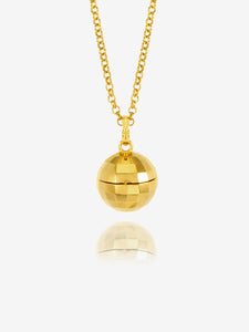 Choose Love Disco Ball Locket Necklace