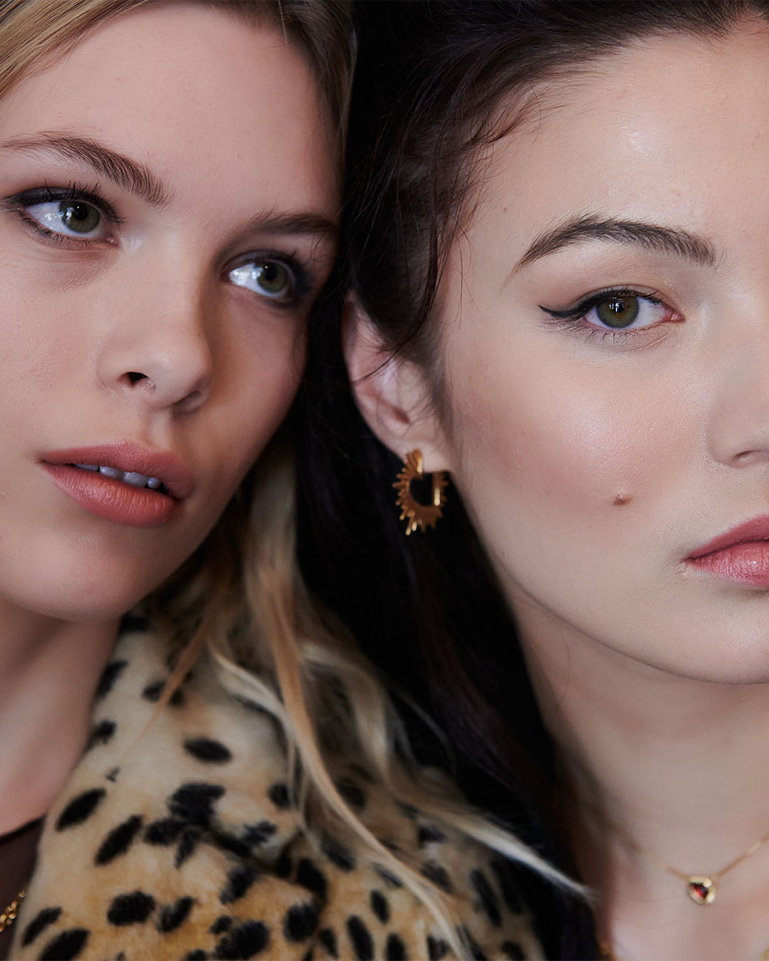 Electric Love Statement Heart Hoop Earrings