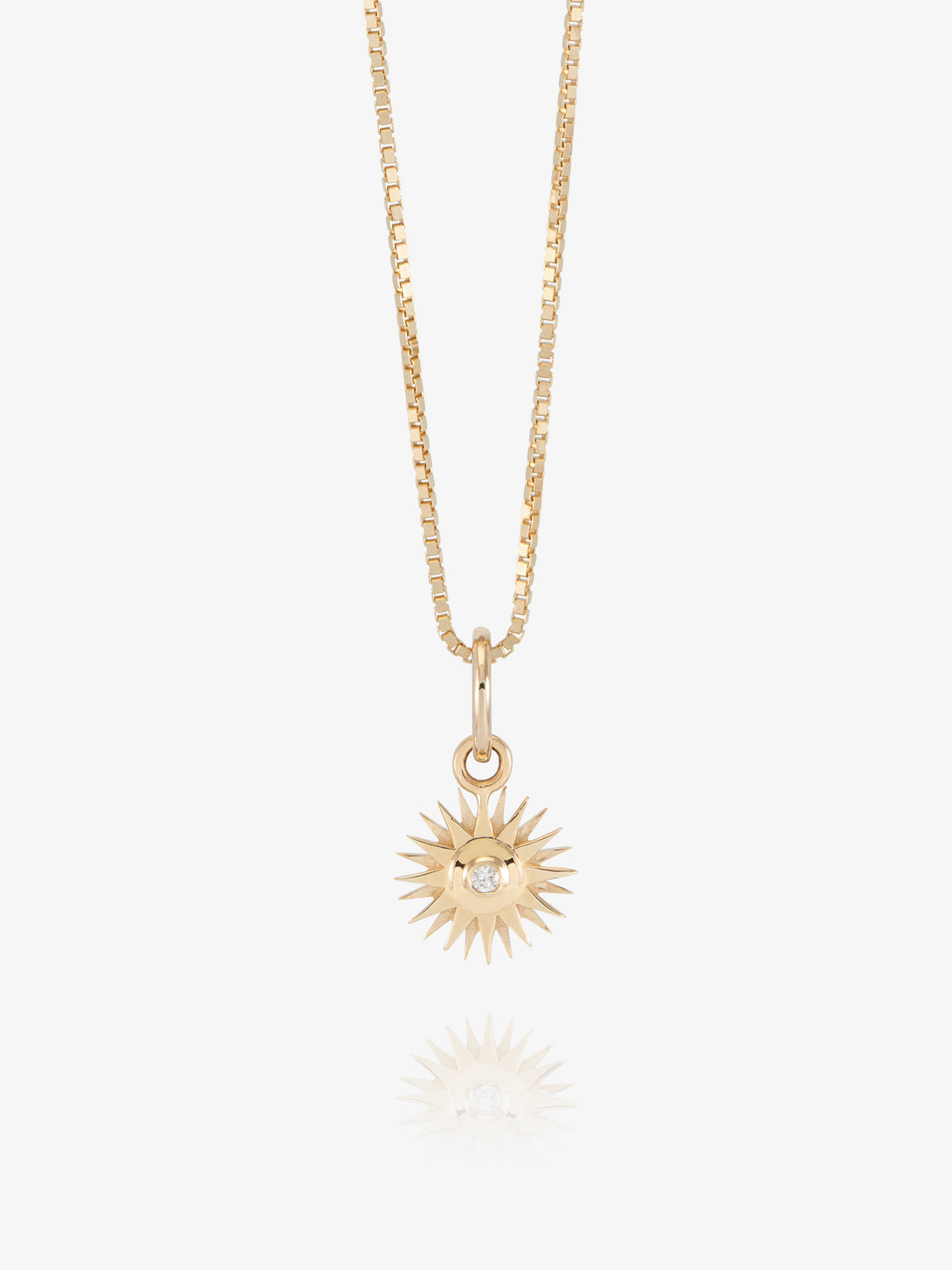 Solid Gold & Diamond Electric Goddess Necklace