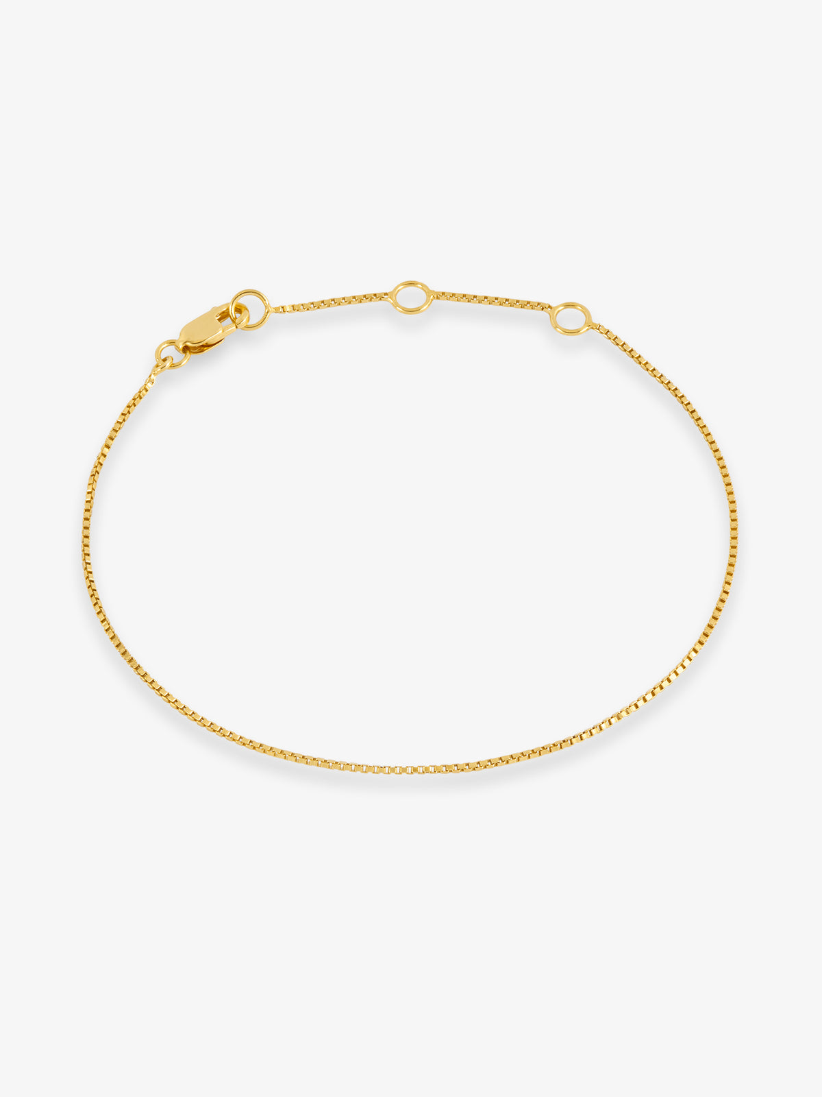 Shimmer Box Chain Bracelet