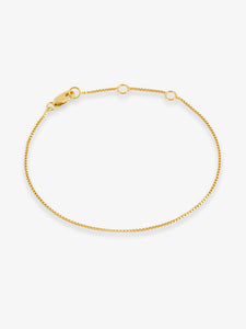 Shimmer Box Chain Bracelet
