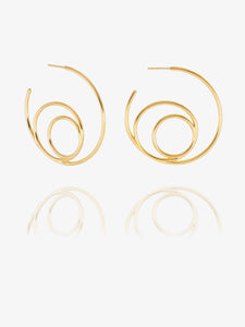 Statement Swirl Hoop Earrings