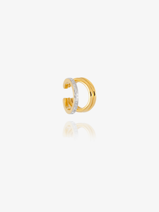 Into The Groove White Sapphire Ear Cuff