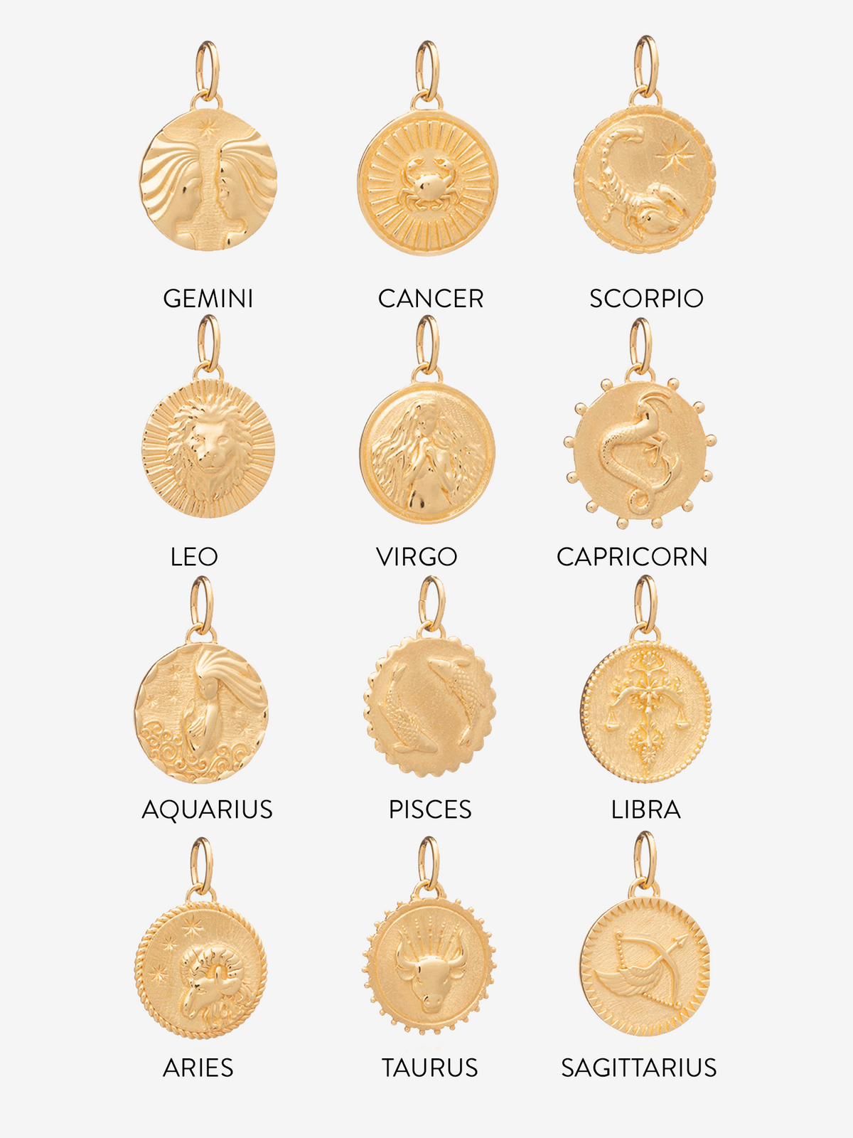 Zodiac Art Coin Necklace