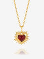 Electric Love January Birthstone Heart Necklace