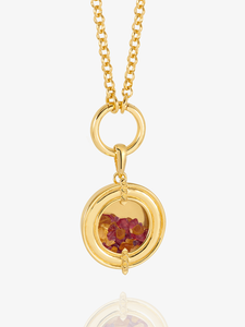 Personalised Statement Evolve Mixed Birthstone Amulet Necklace