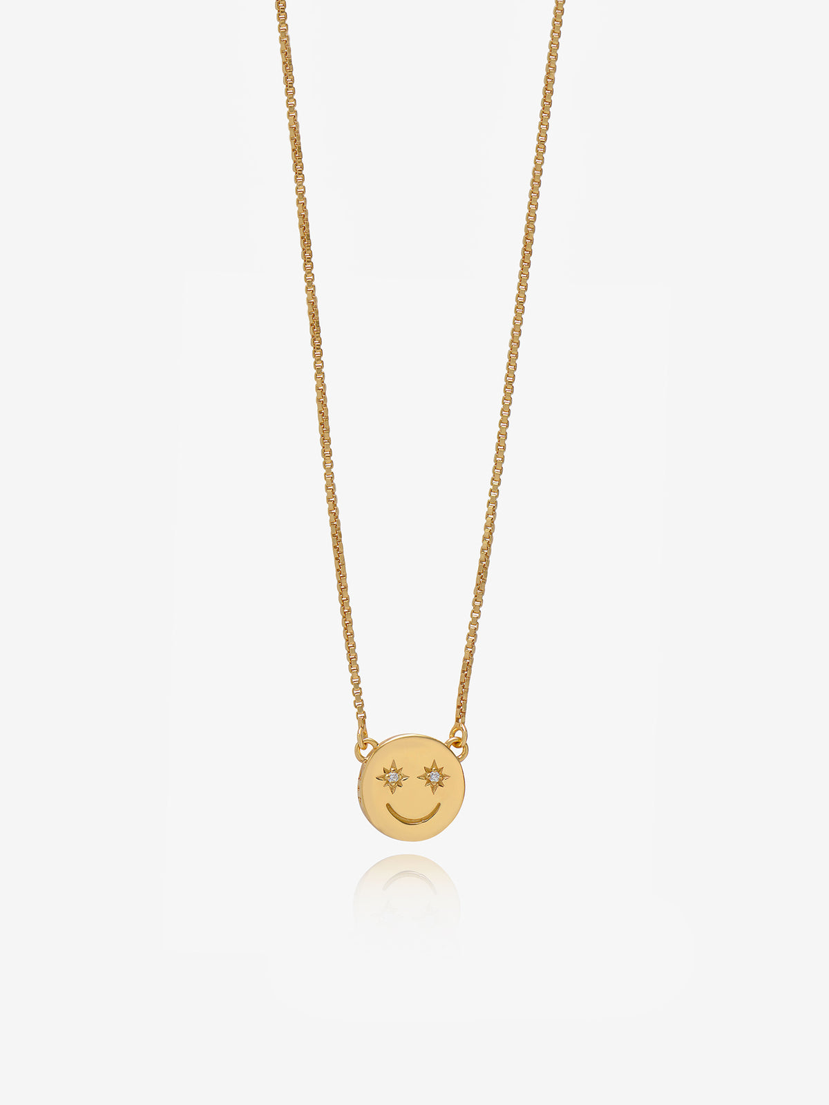 Mini Happy Face Necklace and Serpentine Layered Necklace Set