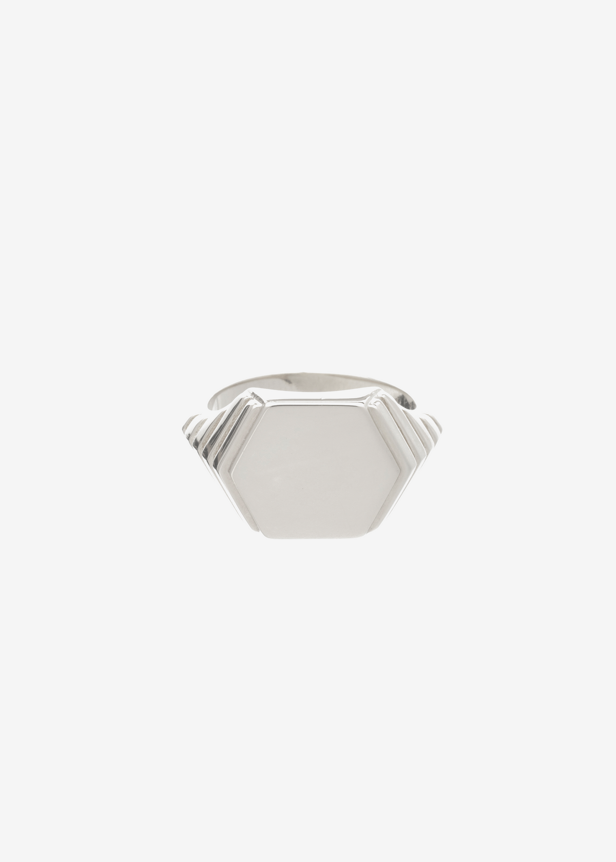 Monogram Hexagon Pinky Signet Ring