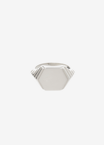 Monogram Hexagon Pinky Signet Ring
