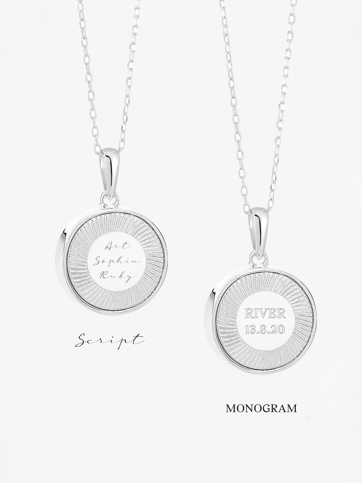 Hardware Deco Sun Mixed Birthstone Amulet and Serpentine Chain Layered Set