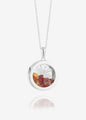 Medium Deco Sun Mixed Birthstone Amulet Necklace