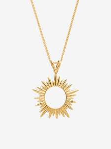 Electric Goddess Medium Sun Necklace