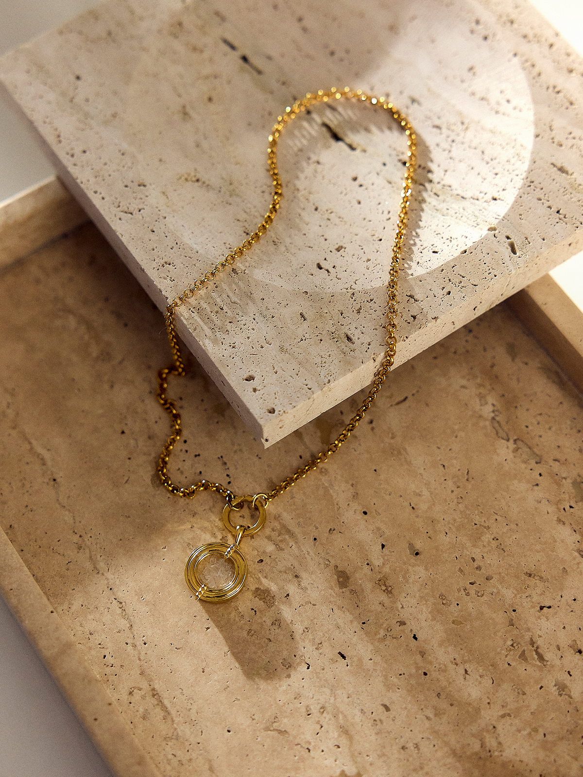 Personalised Statement Evolve Mixed Birthstone Amulet Necklace