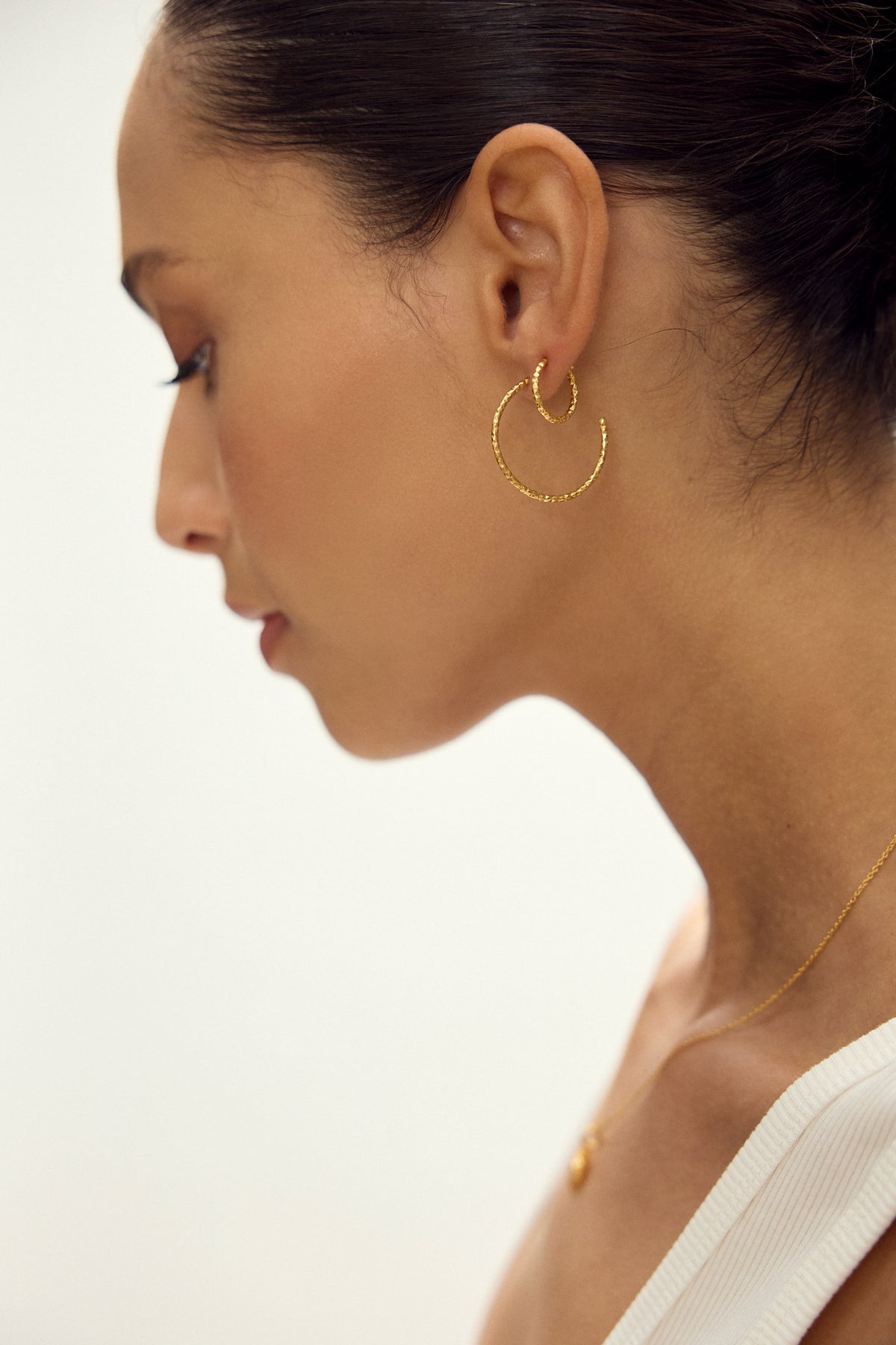 Shimmering Sun Medium Hoop Earrings