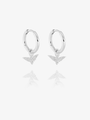 Dreamer Pave Bird Huggie Hoop Earrings