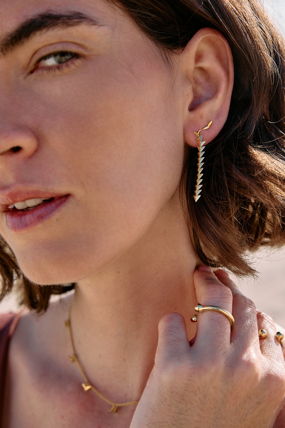 Dreamer Asymmetrical Bird Stud Earrings