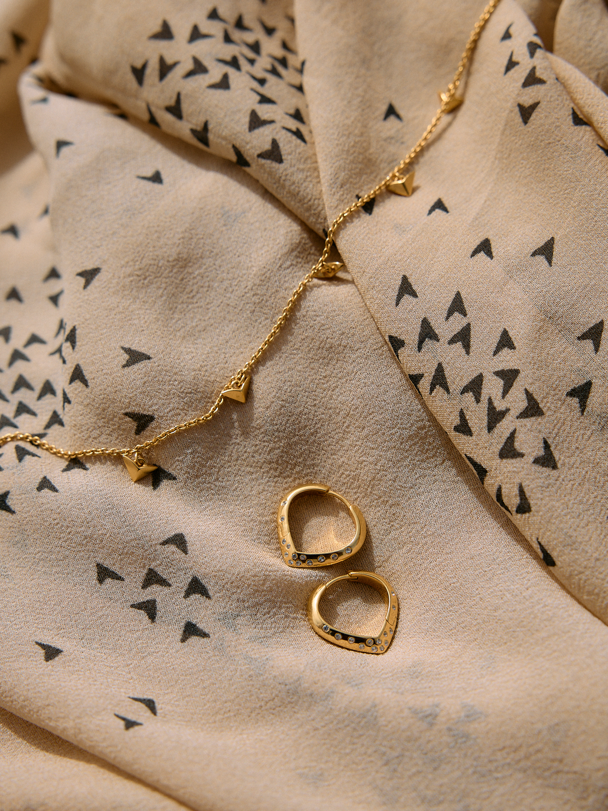 Large Imagine White Sapphire Hoop Earirngs